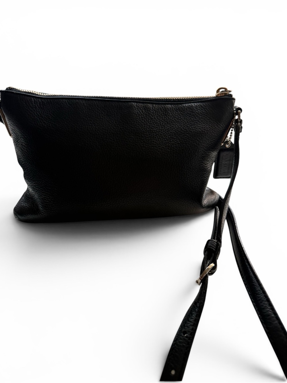 Coach Black Pebbled Leather Crossbody Bag - Picture 3 of 6